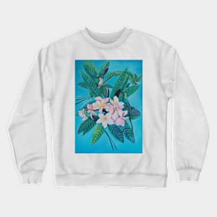 Sugar Birds in Frangipani. Crewneck Sweatshirt